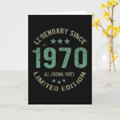 51 Jaar Oud Bday Legend 51e Verjaardag Kaart (Gele Bloem)