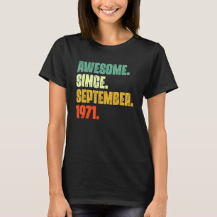 51 jaar oud Geweldige sinds september 1971 51st 5 T-shirt