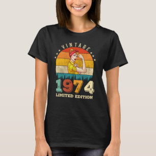 51 jaar oude Bday 1974  51ste Verjaardag Vrouwen T-shirt
