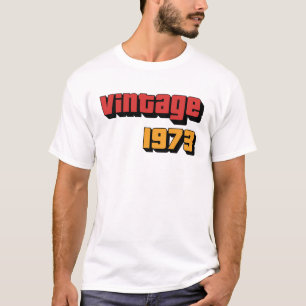 51 Jaar Oude Cadeau Mannen Vrouwen Vintage 1973 51 T-shirt