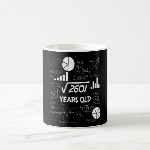 51 jaar oude dagelijkse Wiskunde leraar 51e verjaa Koffiemok