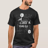 51 jaar oude dagelijkse Wiskunde leraar 51e verjaa T-shirt (Voorkant)
