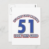 51 jaar oude design briefkaart (Voorkant / Achterkant)