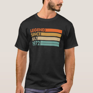 51 jaar oude legende sinds juli 1972 51ste verjaar t-shirt