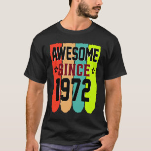 51 jaar oude Vintage 1972 51e verjaardag T-shirt