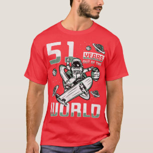 51 jaar van deze wereld, 51ste verjaardag skater A T-shirt