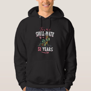 51e bruiloft Jubileum 51 jaar paar Ze is mijn Hoodie