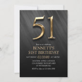 51e Invitation d'anniversaire (Devant)
