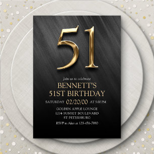 51e Invitation d'anniversaire
