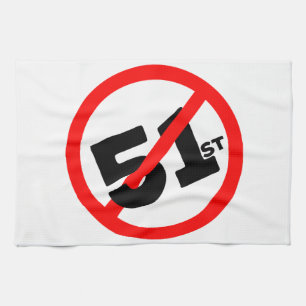 51e staat geen weg theedoek