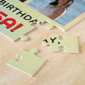 51e verjaardag: Leuke regenboog #, aangepaste naam Legpuzzel (Zijkant)