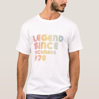 51e verjaardag Mannen  leggende sinds 19 december T-shirt