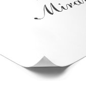 51e verjaardag nummer 51 aangepaste fotocollage poster (Hoek)