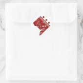 51ste - Staat Washington DC-vlaggengrens Ronde Sticker (Tas)