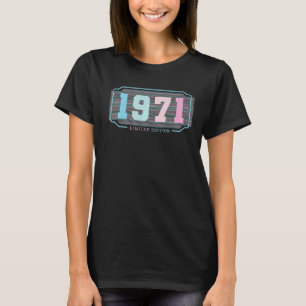 51ste verjaardag Mannen dames 51 jaar 1971 22 T-shirt