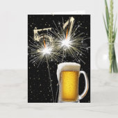 51ste Verjaardagsparklers met Beer Mok Kaart (Voorkant)