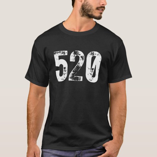 520 Gebiedscode Tucson AZ Mobile Phone Area Code T-shirt (Voorkant)