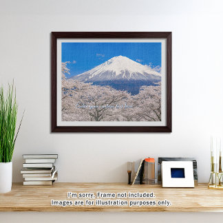 [520] Mt.Fuji – A White Peak Floating in Blossoms Legpuzzel