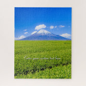 [520] Mt.Fuji – Spring Sprouts in Tea Fields Legpuzzel (Verticaal)
