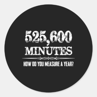 525600 minuten Acteur Stage Ager Musical Theatre Ronde Sticker