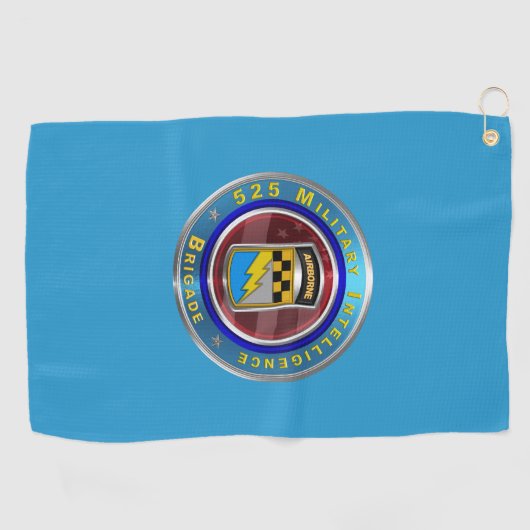525 brigade van de militaire inlichtingendienst golfhanddoek (Horizontaal)