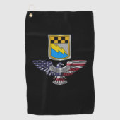 525 Militaire inlichtingenbrigade Eagle Golfhanddoek (Voorkant)