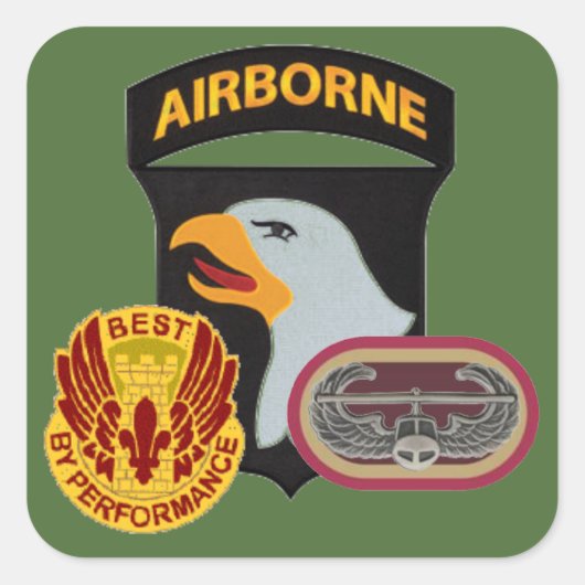 526E BRIGADE SOUTIEN BN 101E STICKERS AIRBORNE (Devant)