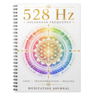 528 Hz Solfeggio Frequentie Notitieboek – Liefde,