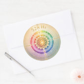 528 Hz Solfeggio Frequentie Sticker (Envelop)