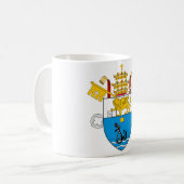 528px-Pius_X_COA.svg Koffiemok (Voorkant links)