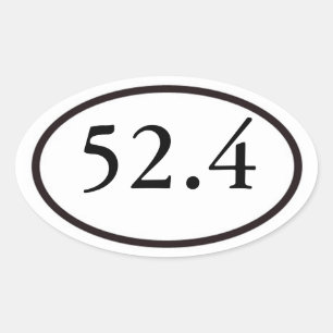 52.4 OVALE STICKER