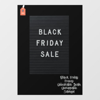 52' * 72' Black Friday Window Cling Raamsticker
