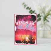 52 Dream Big Fantasy Sunset Tower Briefkaart (Staand voorkant)