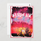 52 Dream Big Fantasy Sunset Tower Briefkaart (Voorkant / Achterkant)