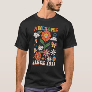 52 jaar oud Geweldige sinds 1971 Groovy Retro 52th T-shirt