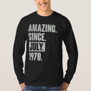 52 jaar oude 52e verjaardag sinds juli 1977 t-shirt