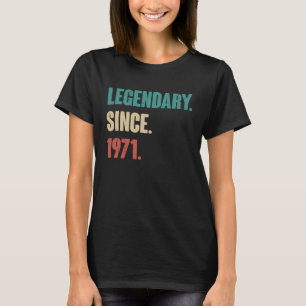 52 jaar oude Vintage 1971 52e verjaardag T-shirt