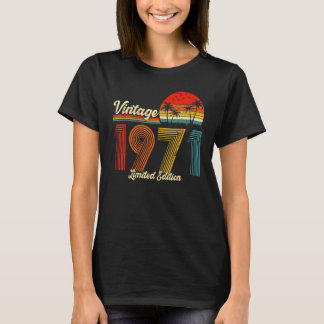 52 jaar oude Vintage 1971 52e verjaardag T-shirt