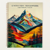 52 Met een Uitzicht New Hampshire Mountain Peaks S Planner (Voorkant)