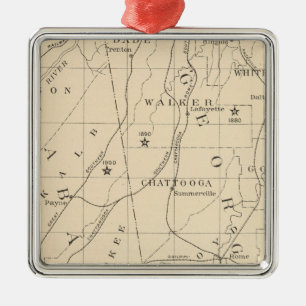 52 Middelgrote Negropopulatie 1880-1900 Metalen Ornament