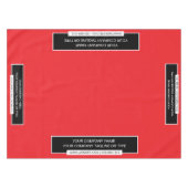 52 "X70" Trade Show Tafelkleed Logo Rood Zwart Wit (Voorkant (Horizontaal))