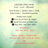 52" x 72" Raamfolie voor supermarkt Raamsticker (Vel 3)