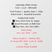 52" x 72" Raamsticker voor supermarkt (Vel)