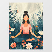 52" x 72" Yoga Raamsticker (Vel)
