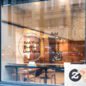 52" x 95,4 cm Zakelijk logo-ruitsticker Raamsticker (Cafe Raam)