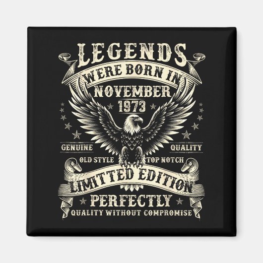 52 Year Old Bday For Men 52nd Birthday November 19 Magneet (Voorkant)