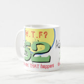 52e anniversaire de café Mug (Devant gauche)