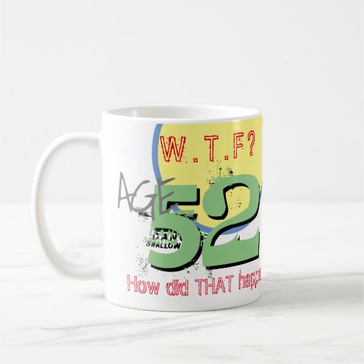 52e anniversaire de café Mug (Gauche)
