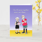 52e anniversaire du Mariage Carte de voeux (Fleur jaune)