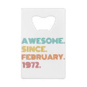 52e anniversaire février 1972 (Dos)